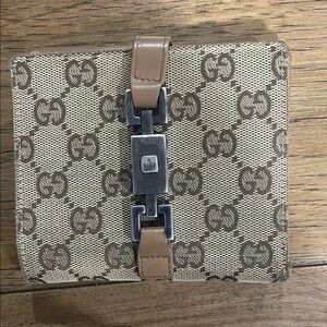 Gucci Beige and Brown Wallet